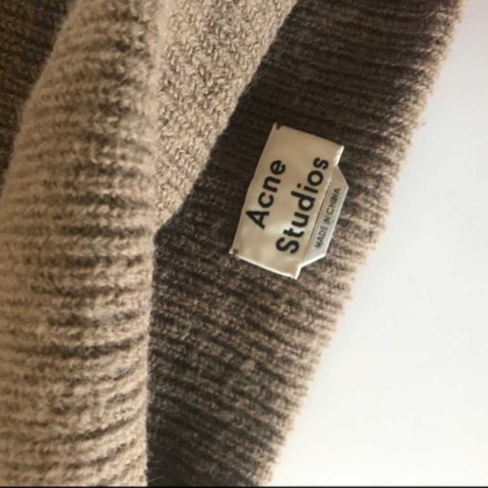 Acne studios brown beanie